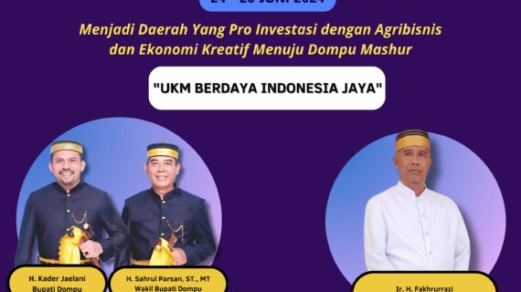 KELUARGA BESAR DINAS PERHUBUNGAN KABUPATEN DOMPU MENGUCAPKAN SELAMAT DAN SUKSESKAN DOMPU EXPO 2024